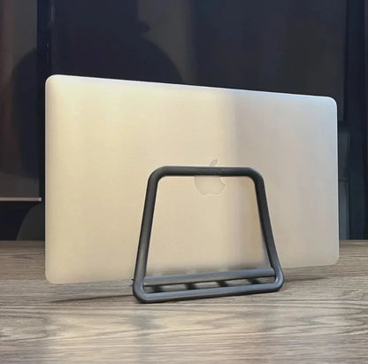 Vertical Laptop & iPad Stand – Gravity-Based, Multi-Device Desktop Holder, ABS Plastic