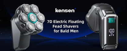 Kensen S32 7D Electric Head Shaver for Men – 8100/8500RPM, IPX6, USB-C, Magnetic Head, 120min