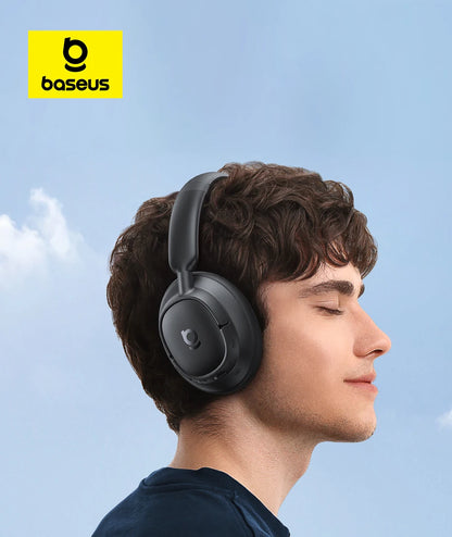 Baseus EH10 NC ANC Wireless Headphones – 45dB Hybrid Noise Cancelling, LDAC, Bluetooth 6.0, 80Hrs