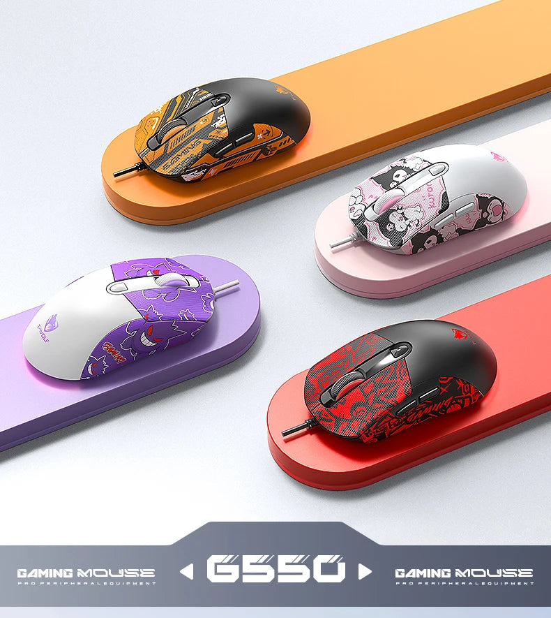 OBAME Wired Gaming Mouse – 6-Key RGB Backlight, Anti-Slip Sticker Design