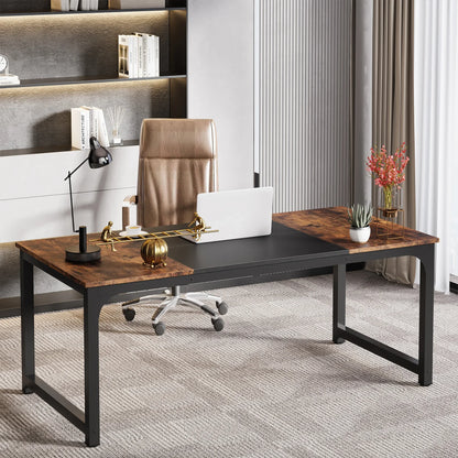 Tribesigns 70.8" Executive Office Desk | Large Computer Workstation