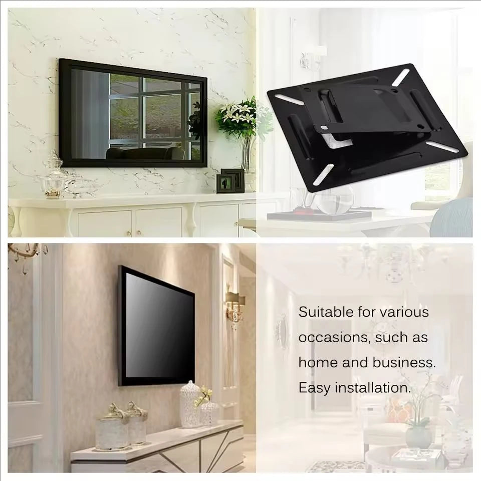 Suporte para TV de parede, monitor LCD LED, tela plana para PC, VESA 75, 100, 12-24"