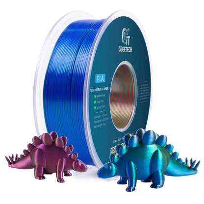 Geeetech Tri-Color Silk PLA Filament 1.75mm – 1KG Spool, Vacuum Packed