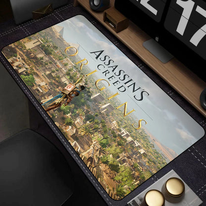 Assassin's Creed XXL Gaming Mouse Pad — Large Desk Mat, Multiple Sizes & Thickness