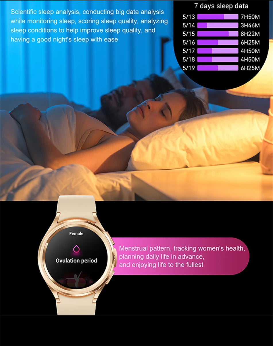 2025 Smart Watch 6 – AMOLED HD Screen, 100+ Sport Modes, IP68 Waterproof, Android & iOS