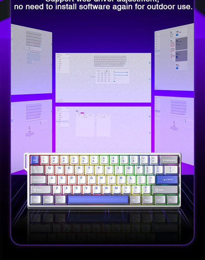 AULA WIN68 HE Pro Magnetic Switch Gaming Keyboard – Rapid Trigger, 8K Polling, RGB, Hotswap