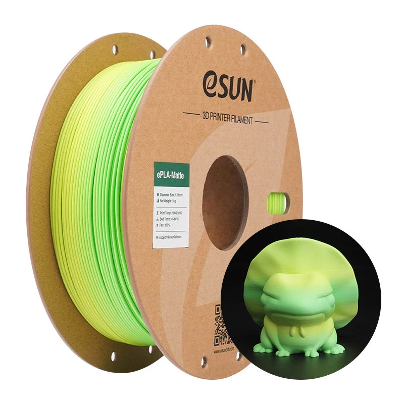 eSUN Rainbow Matte PLA Filament 1.75mm 1KG – For Bambu Lab & FDM Printers