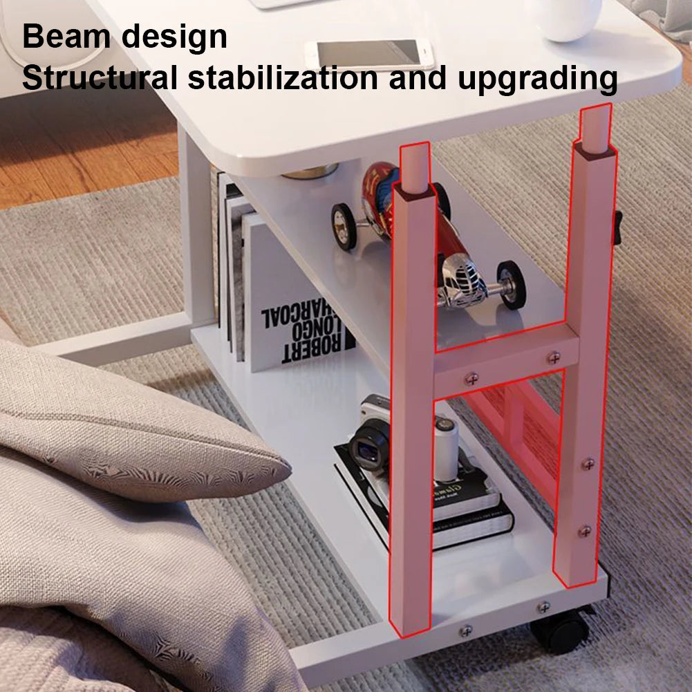 Height Adjustable Laptop Desk on Wheels | Bedside & Sofa Table