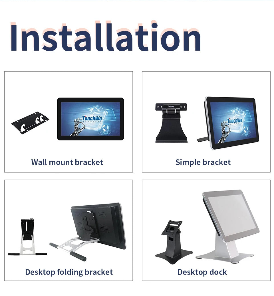 Industrial Touch Panel PC 15.6"/17.3"/18.5" – Android 11/Win 10, Waterproof, Wall Mount