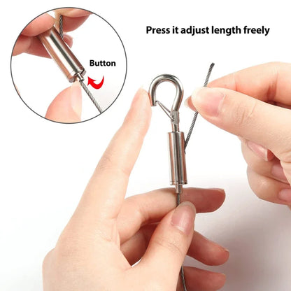 Adjustable Stainless Steel Wire Rope Clothesline