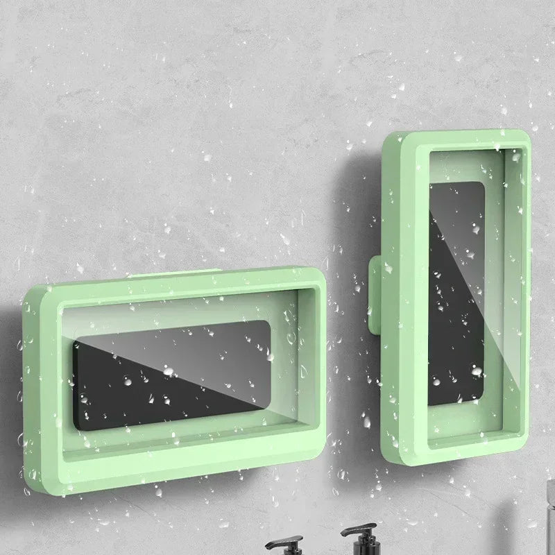 Waterproof Shower Phone Holder | Anti-Fog Universal Mount for Bathroom, Touch-Through Case