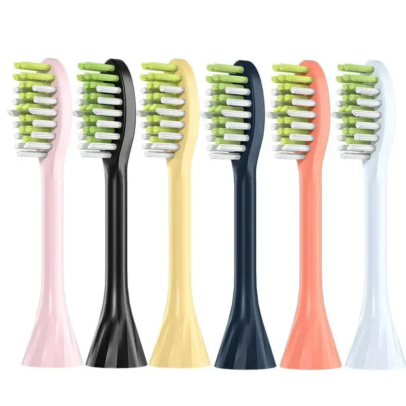 Set of R.E.D. Shopping electric toothbrush replacement heads with soft bristles for adults in 4, 6, or 8 pack, compatible with electric toothbrushes.