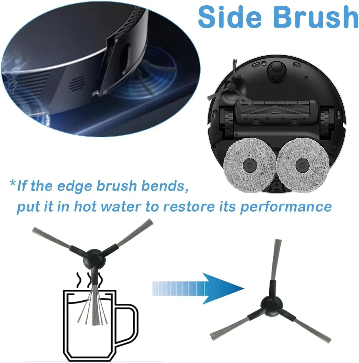 Dreame L10s Pro Ultra Heat / X30 Ultra / X30 Pro Robot Vacuum Spare Parts – Brush, Filter, Mop & Dust Bag