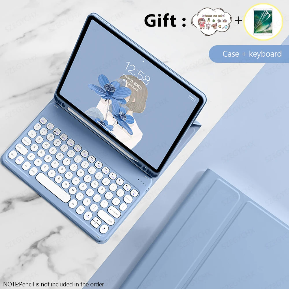 Bluetooth Keyboard & Mouse Case for iPad – Pro, Air, 10th Gen, Mini