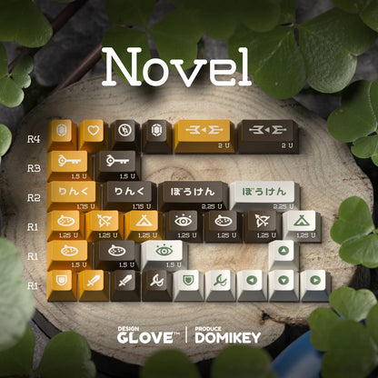 Glove X Domikey Cherry Adventurer ABS Doubleshot Keycaps – MX Stem, 60/87/104 Layout