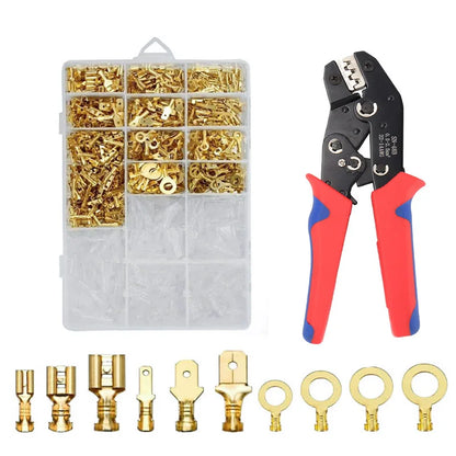 Insulated Spade Connector Kit – Male & Female Crimp Terminals 2.8/6.3mm