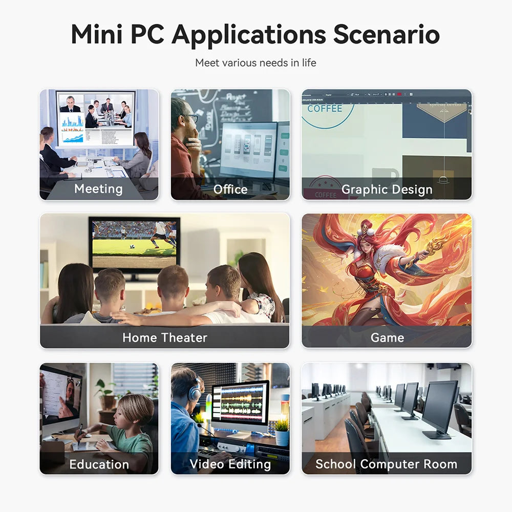 Beelink SER5 Max Mini PC – AMD Ryzen 7 6800U/7735HS, DDR5, WiFi 6, 2.5G LAN