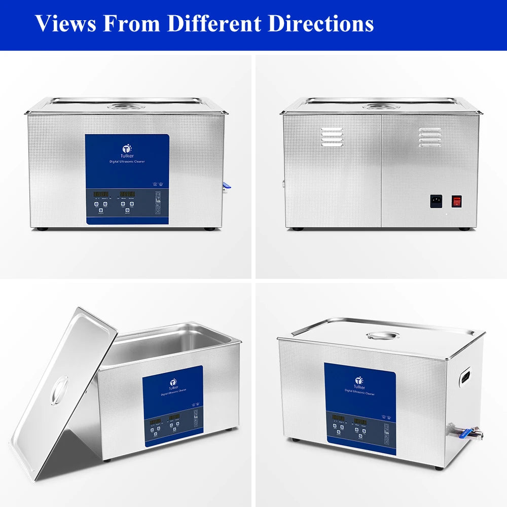 Industrial Ultrasonic Cleaner 2L–30L – Metal, DPF & Engine Parts Degreaser, EU/UK/US/AU Plug