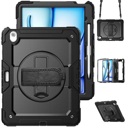 WeFor Heavy Duty iPad Case – Screen Protector, Shoulder Strap & Pencil Holder for iPad 11 A16, Air 11 & Air 13 M3 (2025)
