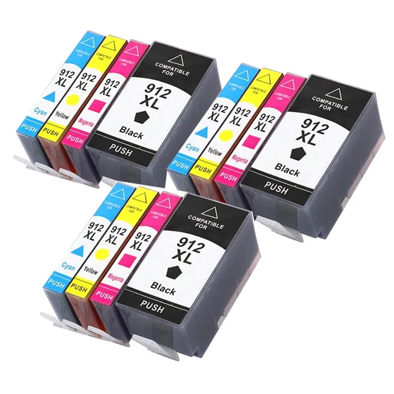 HP 912 / 912XL Ink Cartridge – For OfficeJet 8010 8012 8020 8022 8023 8024 8025 8026 8028 Series