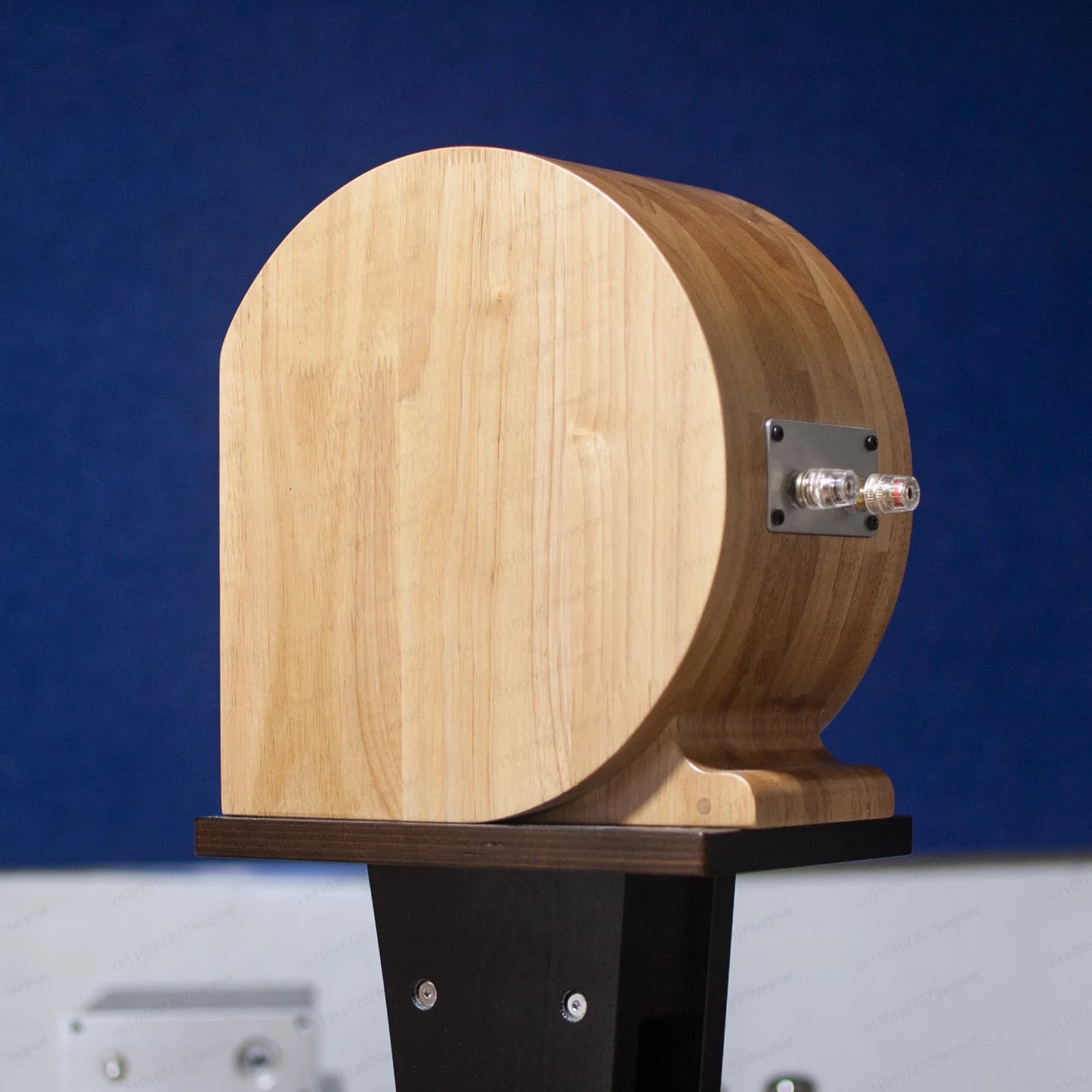 Personalized Nautilus speaker box by R.E.D. Shopping, 3-inch solid wood bookshelf speaker cabinet for DIY audio projects.