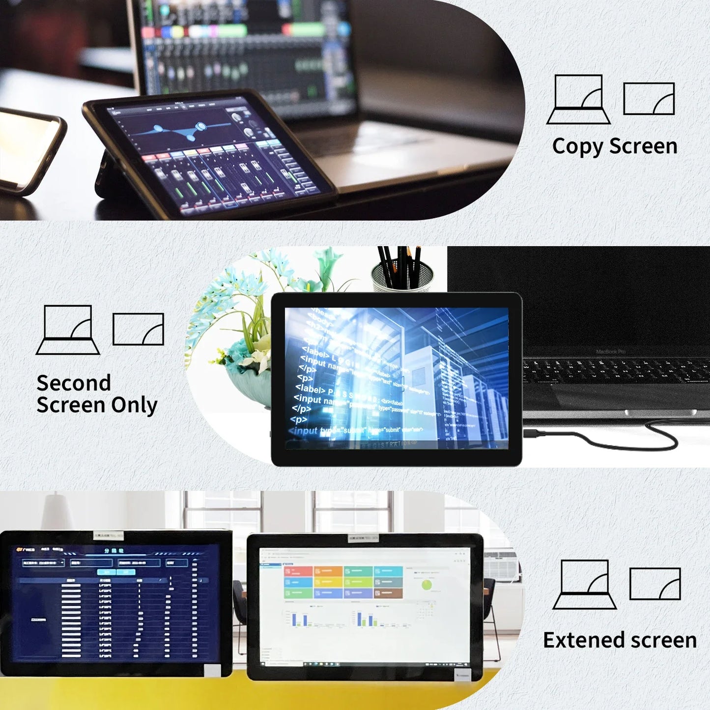 TouchWo All-in-One Touchscreen PC – 21.5" / 27" / 32", Android 11/12/14 or Windows 10/11, Industrial Grade
