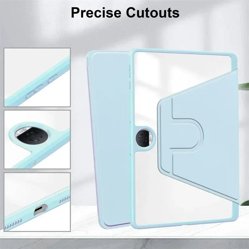 360° Rotating Luxury Flip PU Leather Case for OnePlus Pad Go / OPPO Pad Neo Air 2 11.4"
