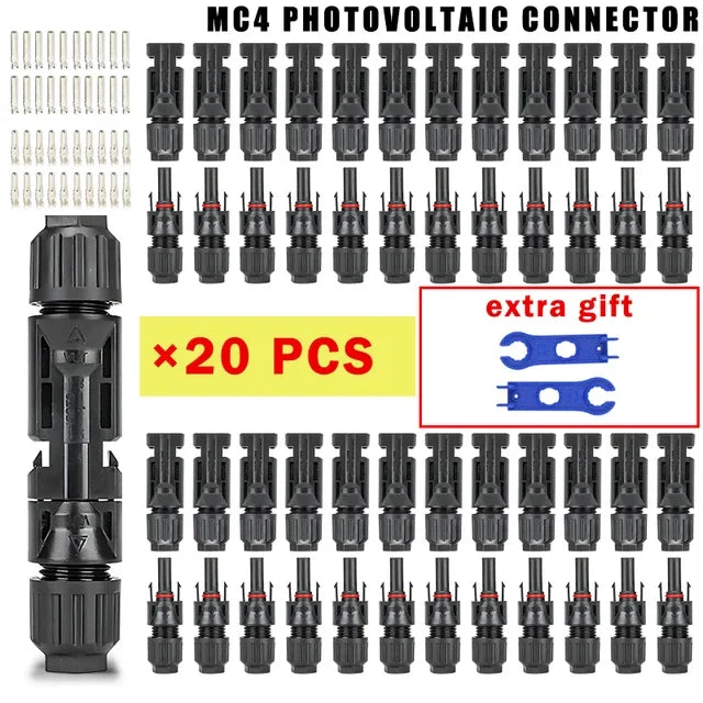Solar Panel Connector Kit 1000V 30A – PV MC4 Connectors 2.5/4/6mm²