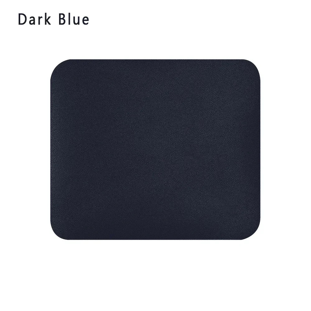Creative Anti-Slip Leather Mouse Pad – Smooth Fabric, Desk Mat for Laptop, PC & MacBook