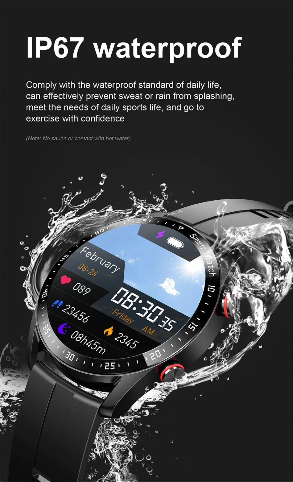 2026 Watch GT Series Smart Watch – ECG+PPG, GPS, HD Screen, BT Call, IP68 for Men & Women