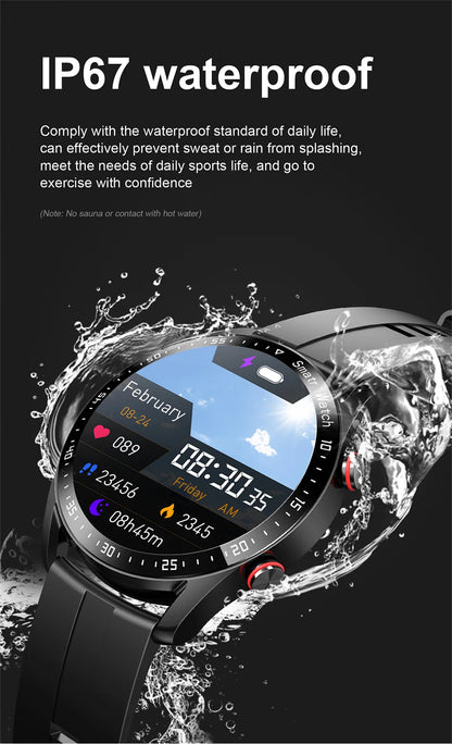 2026 Watch GT Series Smart Watch – ECG+PPG, GPS, HD Screen, BT Call, IP68 for Men & Women