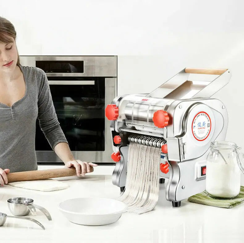 550W Electric Pasta & Noodle Maker Machine – Stainless Steel Dual Knife