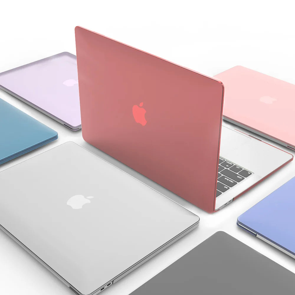 MacBook Hard Shell Case – Matte & Crystal, for Pro 14/16 M1–M5, Air 13/15 M1–M3, Pro 13