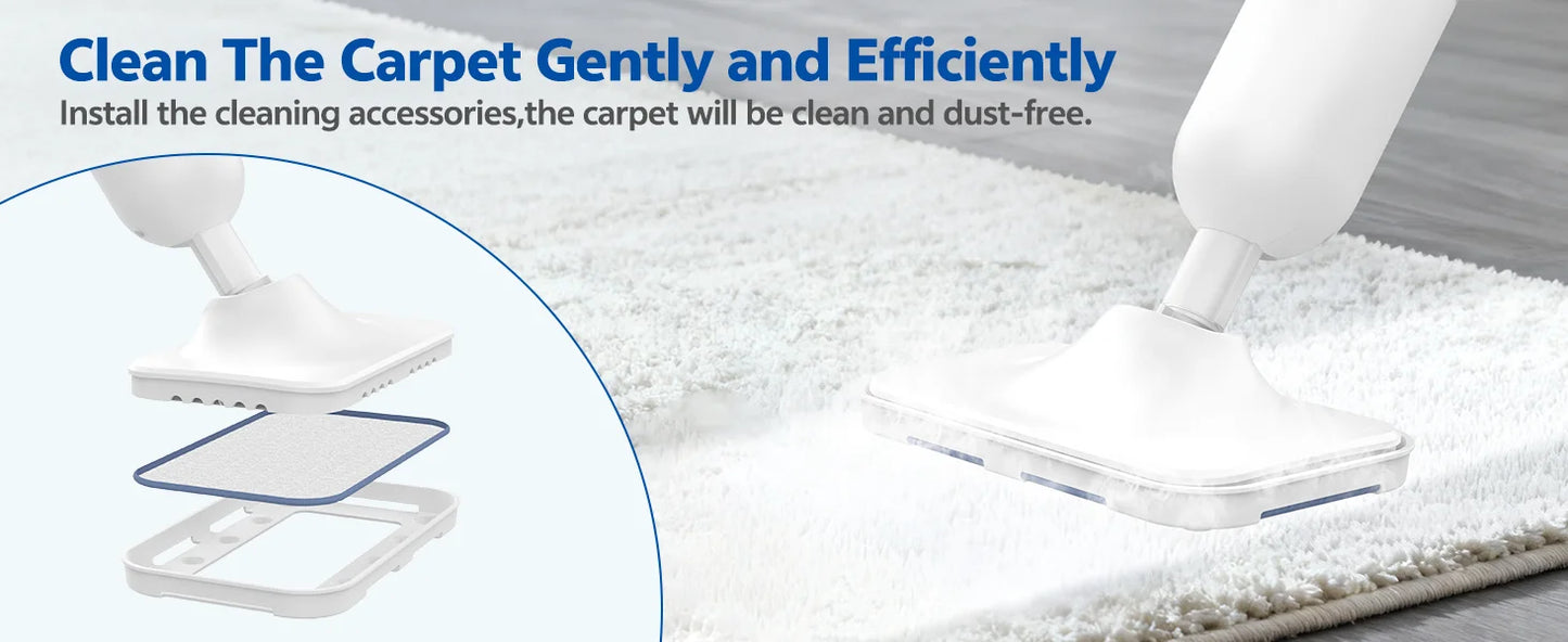 INSE F2 Steam Mop 6-in-1 – High Temp Steam Cleaner for Hard Floors & Carpet