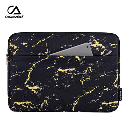 Laptop Sleeve Bag 11–15.6 Inch – Canvas, Zipper, for MacBook, Lenovo, HP, Acer – Multiple Prints