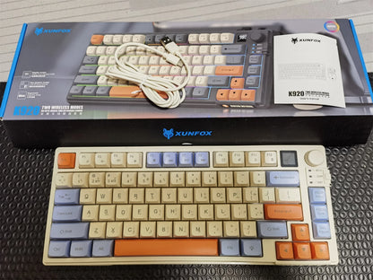 YQT K92 Wireless Keyboard & Mouse Set – 80% Layout, Bluetooth 2.4G, Multi-Language, Backlit, 2000mAh