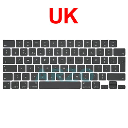 MacBook Pro Air Keycap Replacement Set M1 M2 M3 — 13" 14" 16" Keyboard Repair (A2442 A2485 A2779 A2780 A2681 A2941)