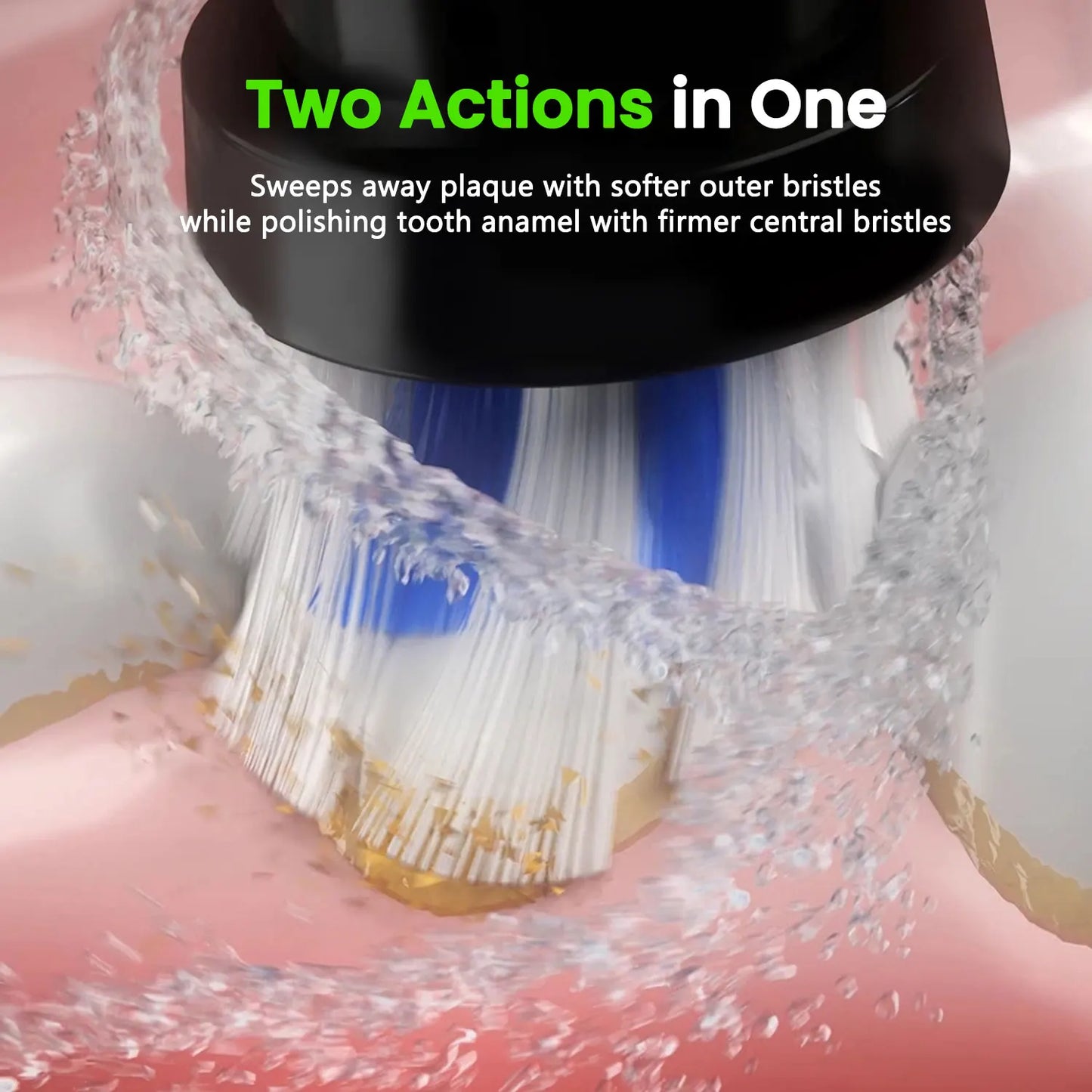Fairywill T2233 Electric Toothbrush – Sonic Rotation, 4 Heads, 3 Modes, Rechargeable