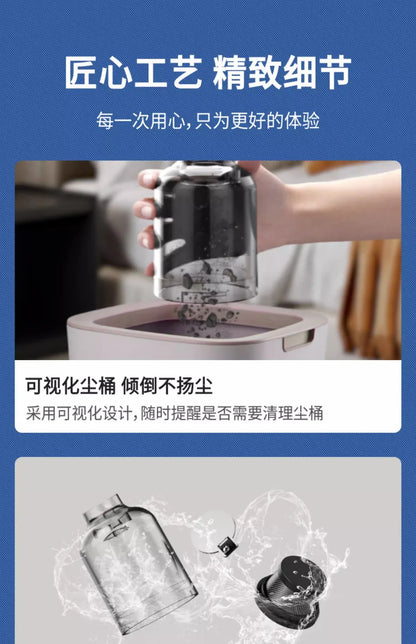 Portable R.E.D. Shopping mini wireless car vacuum cleaner with 80W power, blow and vacuum functions, handheld design.
