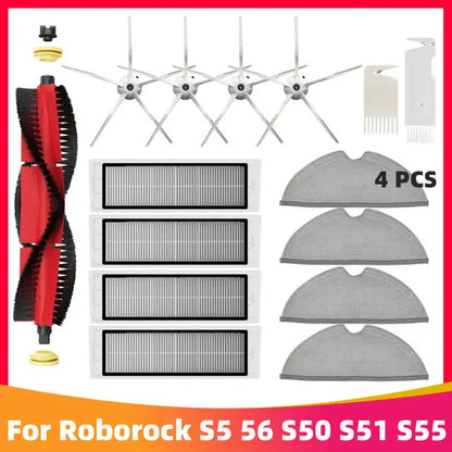 Roborock S5 MAX / S6 MAX / S6 MAXV Accessories | HEPA Filter, Brush, Mop, Water Tank