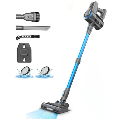 YISORA N300 Cordless Upright Vacuum Cleaner – 20kPa, Lightweight Stick Vacuum for Carpet, Hard Floor & Pet Hair