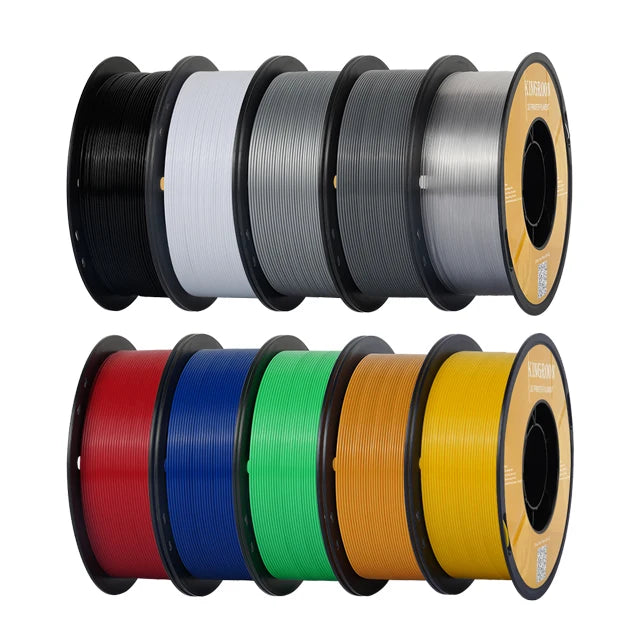 KINGROON PETG Filament 1.75mm – 5KG & 10KG Mixed Color Bundle