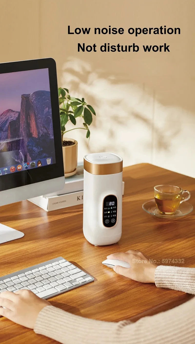 650ml Portable Electric Travel Kettle – 400W, Temperature Control, Auto Keep Warm | Office & Travel Teapot