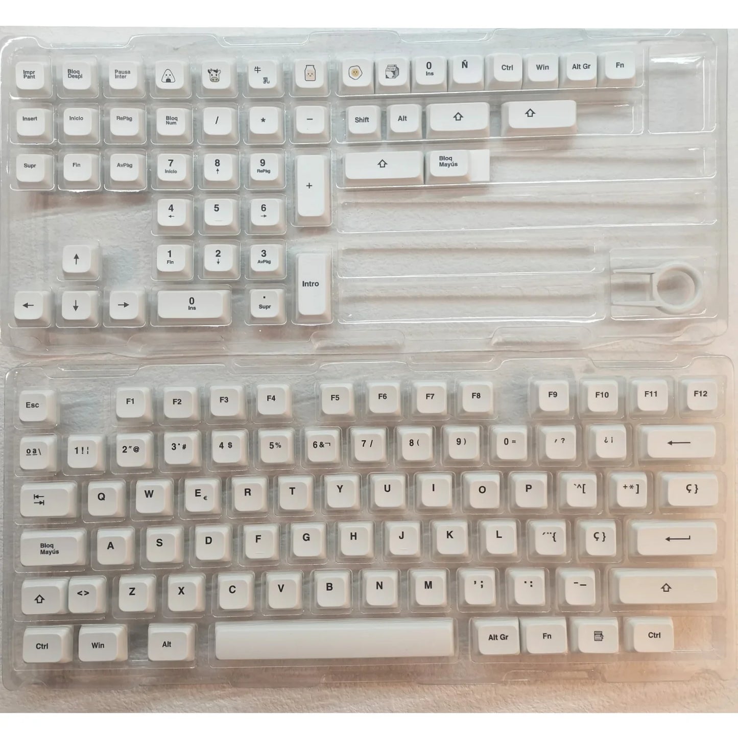 XDA PBT Keycaps 120 Keys – Korean/Russian/French/German, DIY Mechanical Keyboard