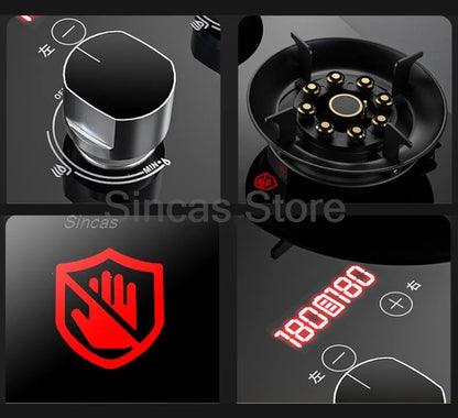 Two-Burner Gas Stove – Fierce Fire Desktop & Built-in | LPG & Natural Gas