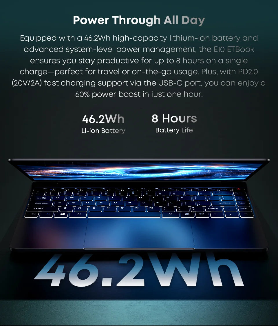 Acer ETBook 14" 2K Laptop Intel Core i3-1220P 16GB RAM 512GB SSD WiFi 6 Windows 11