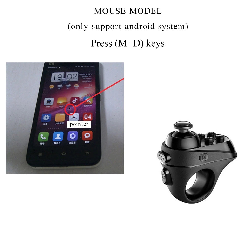Bluetooth Gaming Finger Mouse – Game Controller Handle Adapter | Android & iOS