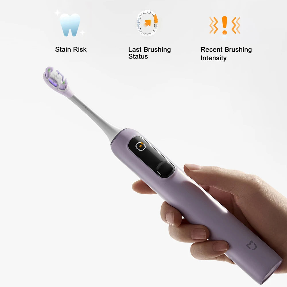 MIJIA Sonic Electric Toothbrush Pro – Smart 4 Modes, LED Screen, Travel Lock, IPX8, Long Battery Life
