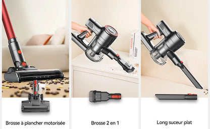 YISORA Corded Stick Vacuum Cleaner 6-in-1 – 600W, 23KPa, Hard Floor & Carpet