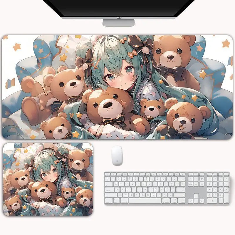 Hatsune Miku XXL Gaming Desk Mat – Anime Mouse Pad, Non-Slip